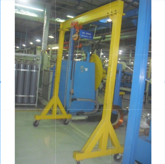 手推简易龙门架移动升降式室内小型可移动搬运起重机龙门吊