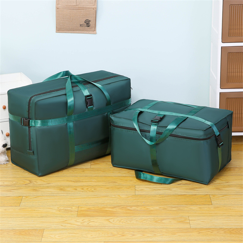 Travel Bag Large Capacity Oxford Cloth Luggage Moving Bag Aviation Checked Travel Bag Clothes Quilt Storage Bag Wholesale