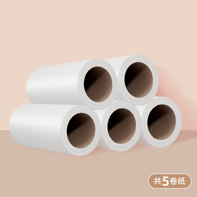 特大号粘毛器长柄可撕式滚筒家用替换纸扫床宠物地毯头发灰尘清理|undefined