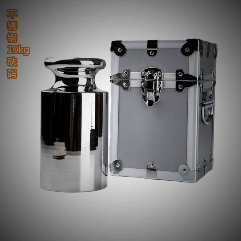 10KG Цилиндрический вес из нержавеющей стали F2 класс электронные весы для калибровки гири для очистки зоны калибровки гири