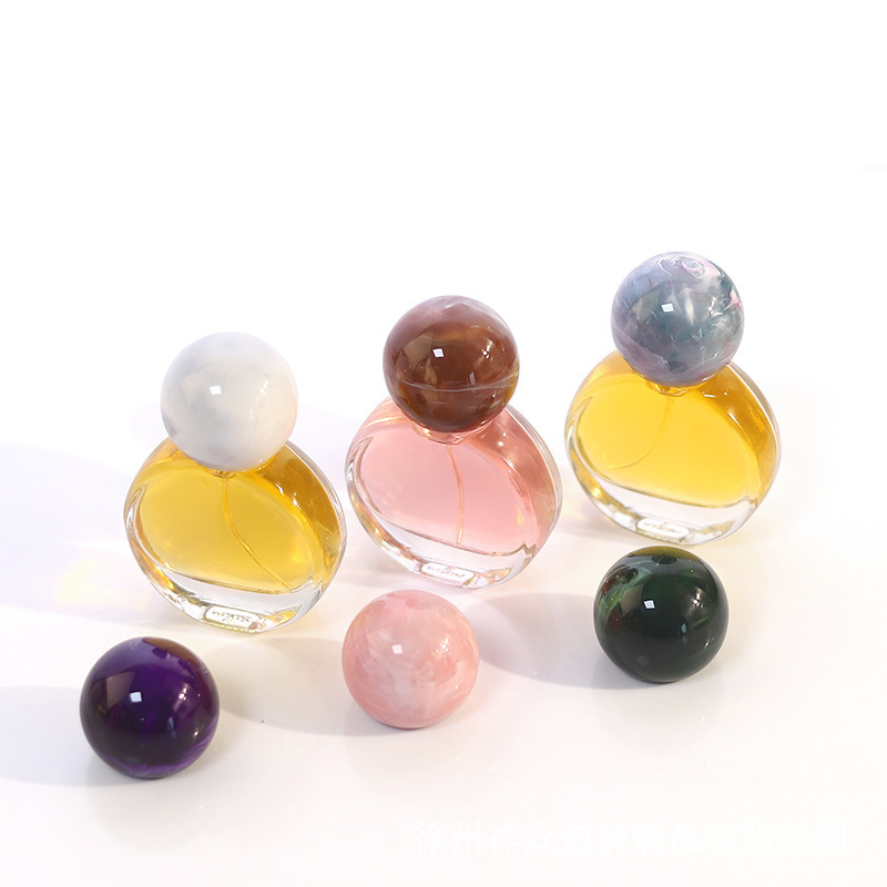 Frasco de Perfume de Vidrio Plano 25ml Vidrio Transparente con Atomizador para Perfumes