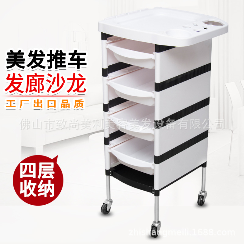 理发推车新款美发发廊工具车置物架美发杠车理发店烫染代发批发