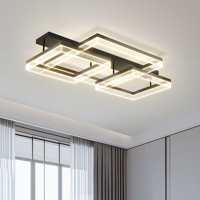 Nórdico sencillo moderno lujo villa lámpara de sala de estar doble candelabro dormitorio italiano estudio comedor lámparas de techo