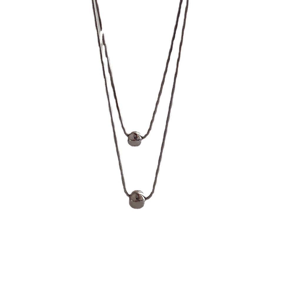 Collana a catena a serpente in acciaio inossidabile stile coreano_voghion.com