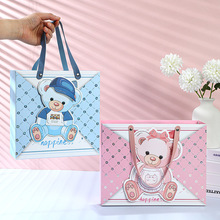 宝宝满月酒诞生回礼百日宴十周岁伴手礼幼儿园礼物礼盒小熊空盒子