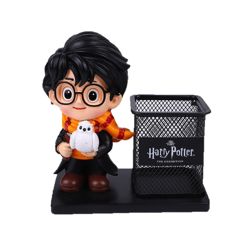 子供の日のギフトハリーポッタークリエイティブペンホルダーデスクトップ文具収納周辺金属レトロ装飾品|undefined