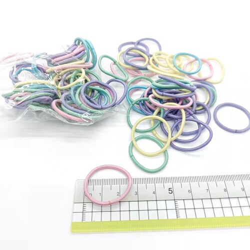 Hair Rubber Bands for Kids, Non-Injurious, High-Elasticity Rubber Bands for Girls' Hair, Korean Version, Colorful Thumbs Band