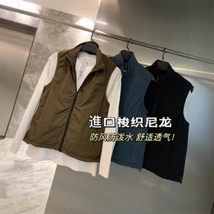 U is a minority! Outdoor function! Spring and Summer New Men's and Women's Windproof Casual All-match Simple Vertical Collar Vest Jacket