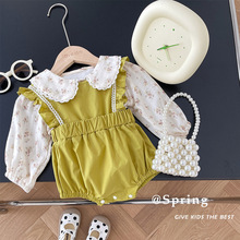 【不退不换】婴儿洋气包屁衣0-2岁秋季女宝宝连体衣周岁礼服ML958