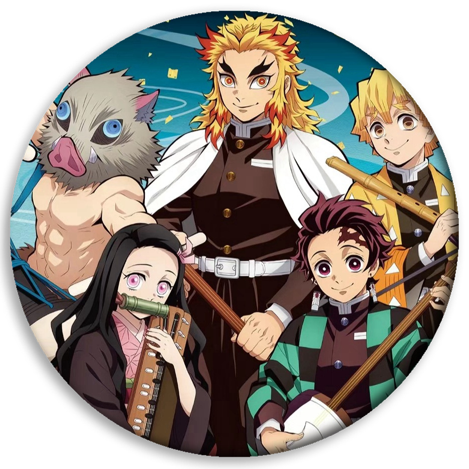 Ghost Blade insignia anime periférico carbón Zhilang usted frijoles mi esposa Shan Yi insignia barra redonda colgante