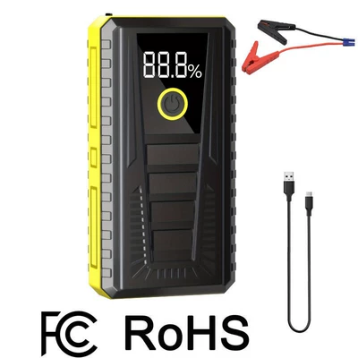 Multifunctional Jump Starter Portable – Other Automotive Safety Supplies - yellow-ordinary-clip