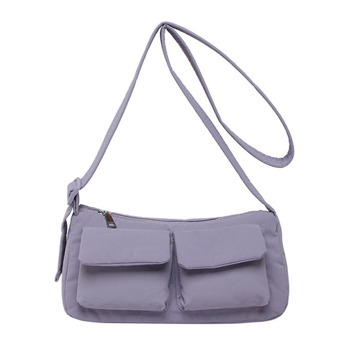 Minimalist Single Shoulder Bag, New Solid Color Casual Commute Crossbody Bag, Lightweight Unconventional Design Casual Round Cylinder Bag