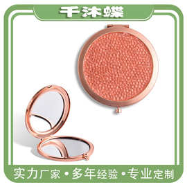 源头工厂马口铁折叠镜化妆镜赠品礼品随身补妆镜支持来图定制