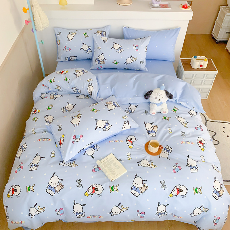 ハローキティ コットンプリント 4点セット 正規品 サンリオ かわいい漫画 コットンベッド 3点セット 南通|undefined