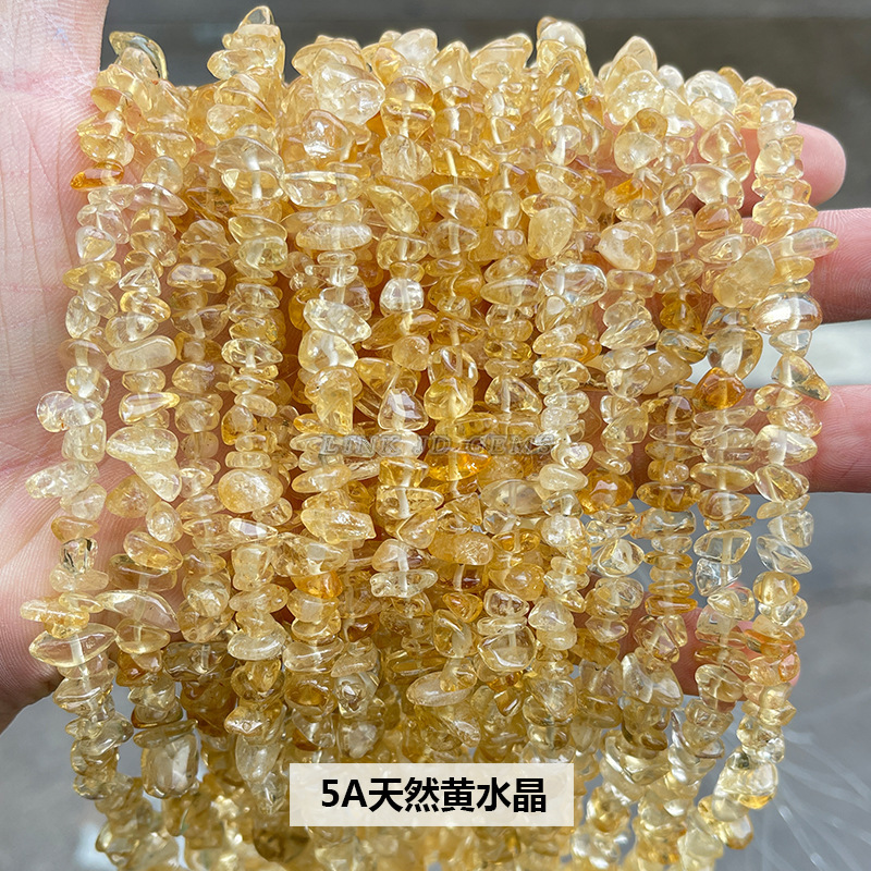 結晶典ジュエリー5-8mm水晶瑪瑙砂利diyアクセサリーアクセサリー穴があります。|undefined