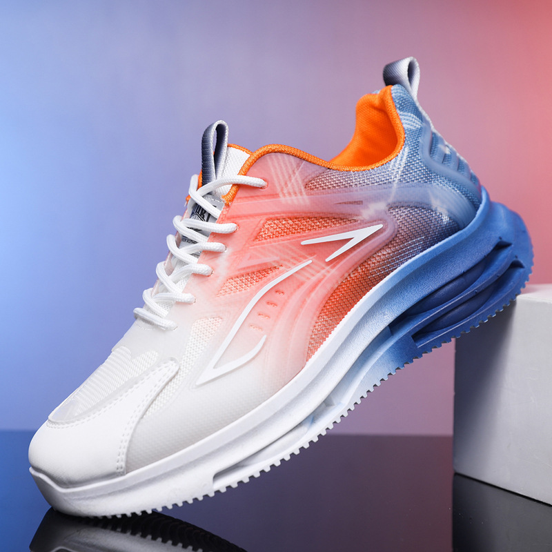 Zapatos para correr coloridos, moda, zapatos deportivos para hombres jóvenes de todo fósforo, zapatos casuales para estudiantes cómodos al por mayor