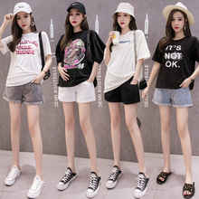 3323#孕妇牛仔短裤M-3XL夏季宽松薄款时尚休闲托腹韩版潮妈五分裤