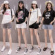 3323# Pregnant Women's Denim Shorts M-3XL Summer Loose Thin Fashion Casual Belly-supporting Korean Fashion Mom's Five-point Pants
