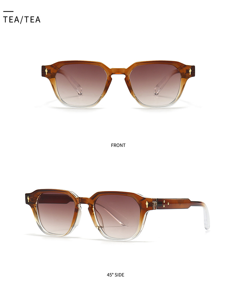 Commerce extérieur transfrontalier européen et américain à monture étroite LUNETTES DE SOLEIL à la mode, tir de rue, charme moderne, rétro LUNETTES DE SOLEIL 3406_voghion.com