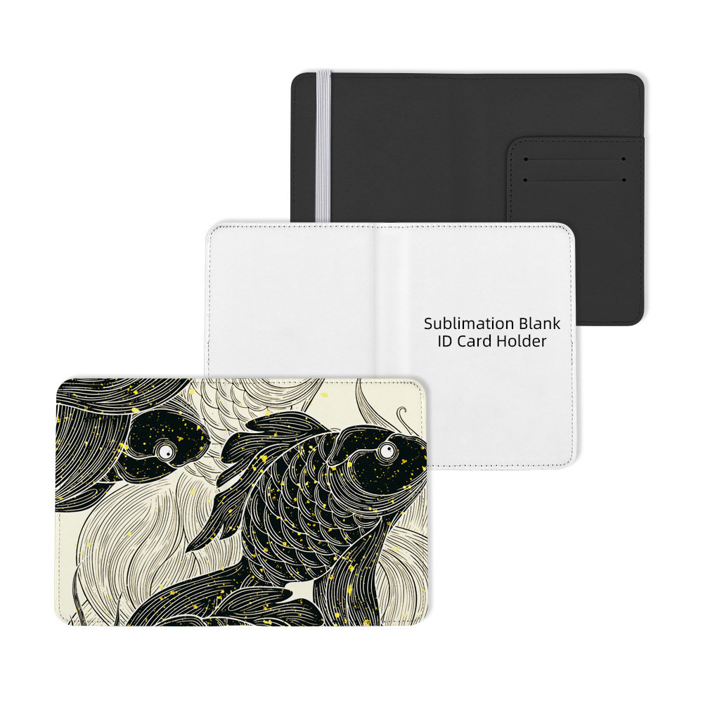 Nuevos productos directos de transferencia térmica de cuero multicolor tarjeta de pasaporte personalidad creativa al por mayor
