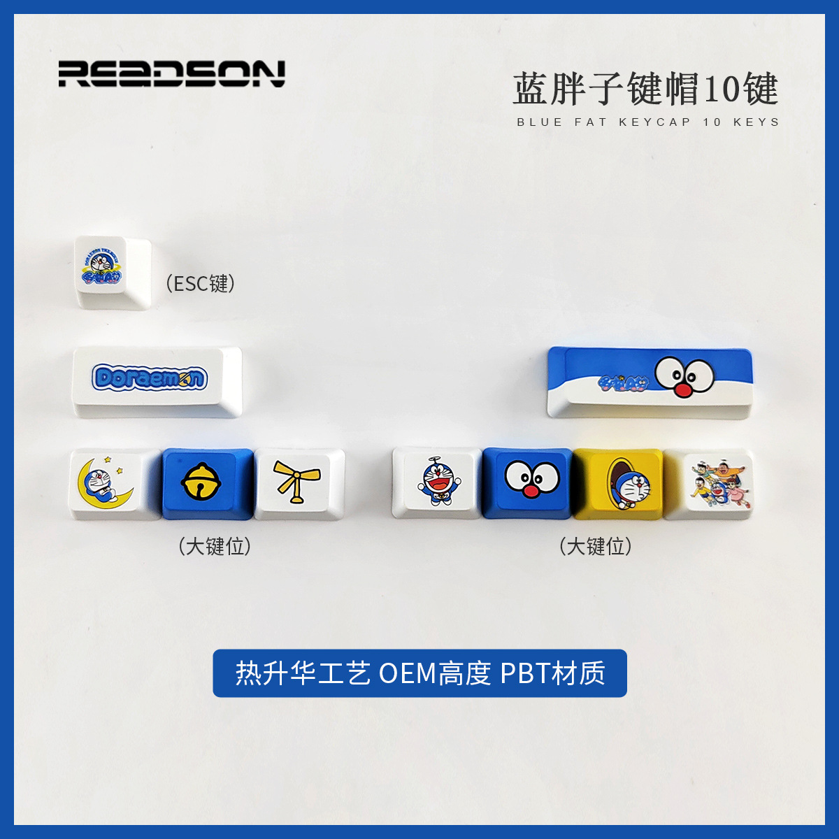 [Sublimación 10 series clave] CMYK sublimación PBT keycap WIN color Impresión de transferencia térmica suplemento de posición clave grande