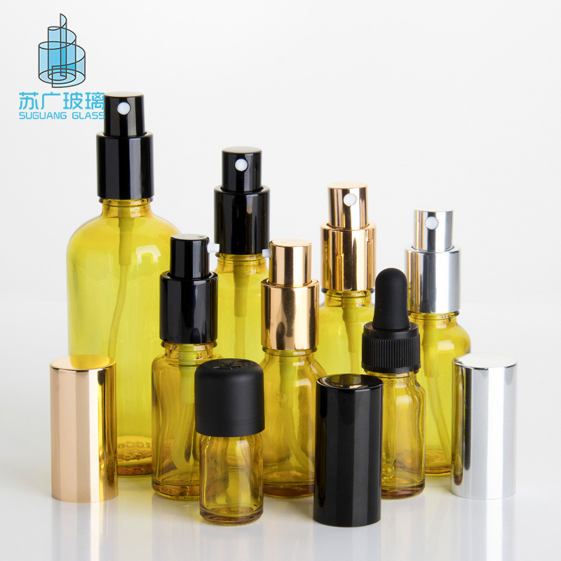 现货10ml纯露试用装分装玻璃瓶30ml精华液乳液瓶50ml补水喷雾瓶