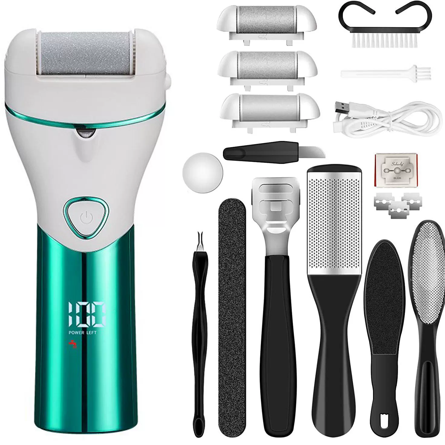 新款电动磨脚器修脚神器电动去死皮修脚机家用电动磨脚器美脚工具