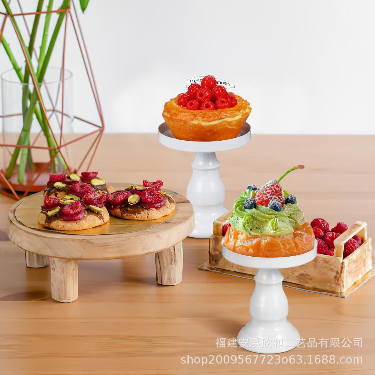 Placa de pastel de metal europeo, placa de refresco, placa de postre, placa de postre, placa de postre