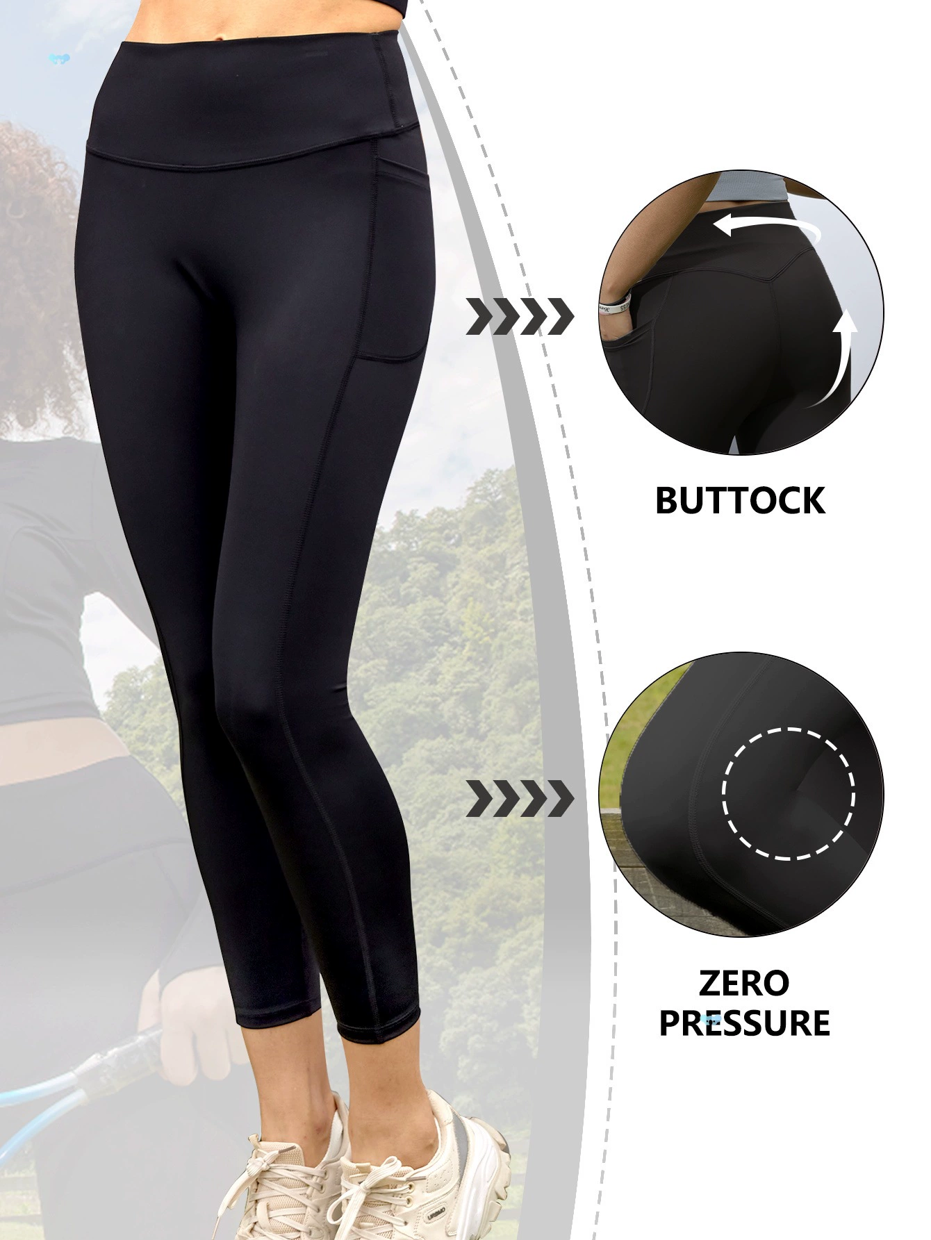 1 шт. Женские компрессионные леггинсы до щиколотки из смеси полиамида, трансграничные