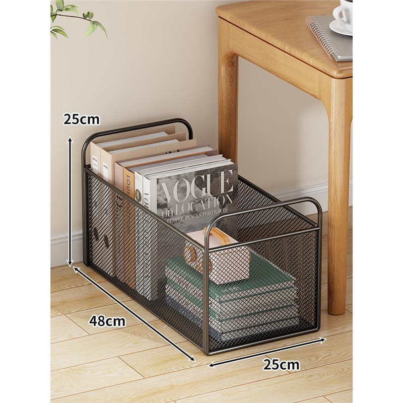 Caja de almacenamiento de libros Cesta de almacenamiento de libros extracurriculares móviles debajo del escritorio Caja de almacenamiento de libros