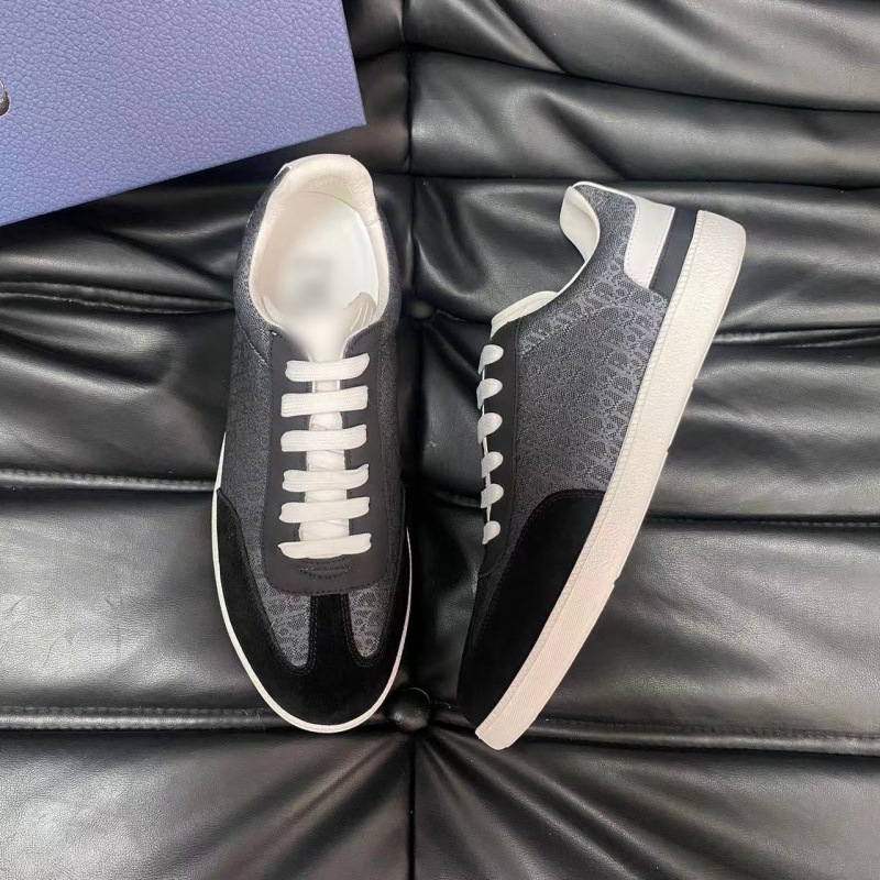 하이엔드 트렌디한 레터 스플라이싱 로우탑 레이스업 스포츠 캐주얼 슈즈, 패셔너블하고 활용도가 높은 라운드 토의 가볍고 두꺼운 남성용 신발