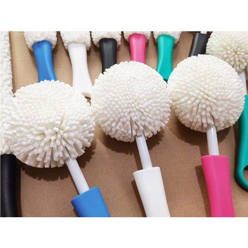 Factory EVA cleaning brush for wine glass, water pipe, vase, irregular glassware cleaning brush, flexible foam