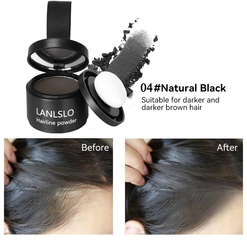 英語版ヘアラインパウダー、越境シェーディングフィラー、汗に強い、海外TKアマゾン人気シェーディングパウダーLANLSLO|undefined