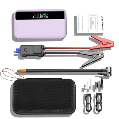 Other Automotive Safety Supplies Power Supply, Car-Mounted Air Pump - neutral-n33-inflatable-starter-all-in-one-machine-pink-10000-mah-eva-bag