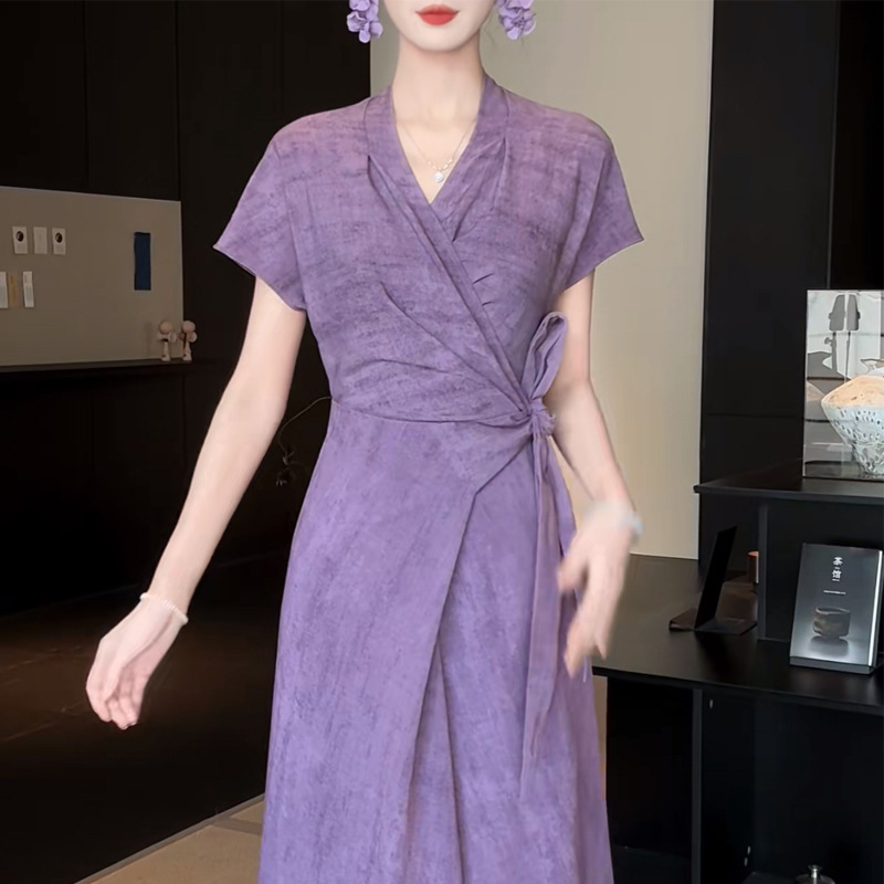 Factory 2026 New Model Chinese-Style Slim-Fit Waist-Cinching Elegant High-End Qipao Dress Available in Multiple Colors Factory 2026 New Model Chinese-Style Slim-Fit Waist-Cinching Elegant High-End Qipao Dress Available in Multiple Colors