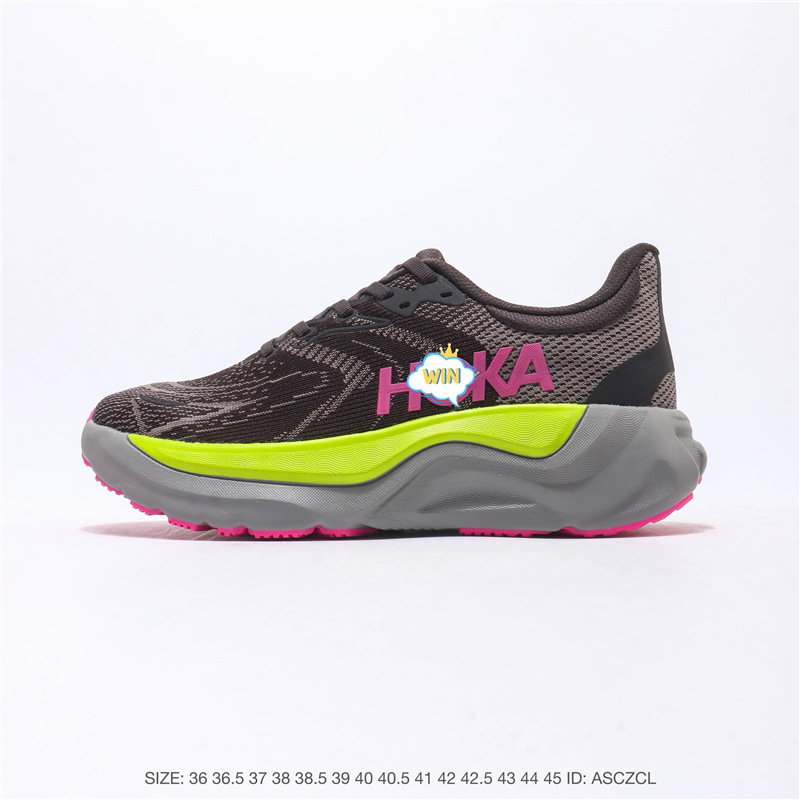Putian shoes HOKA Arahi 8, cream white, supportive athletic running shoes, unisex, thick-soled, dad shoes style