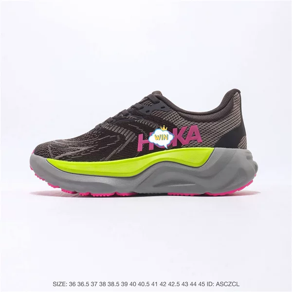 Putian shoes HOKA Arahi 8, cream white, supportive athletic running shoes, unisex, thick-soled, dad shoes style