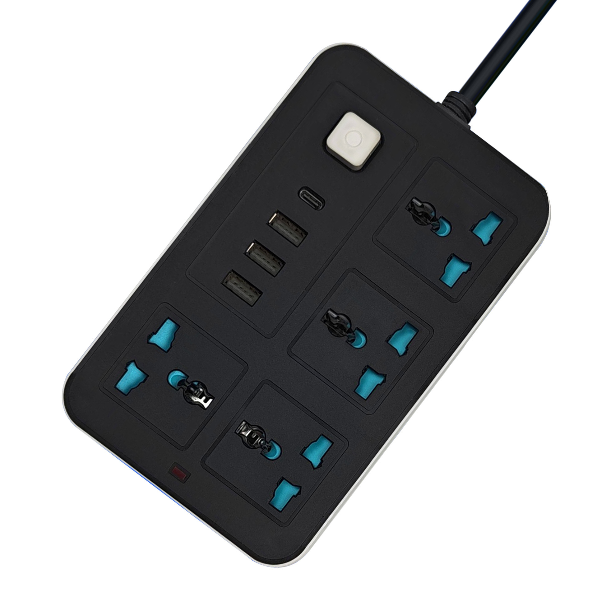 검정색(영국, 소형 영국 및 유럽 플러그로 맞춤 설정 가능)