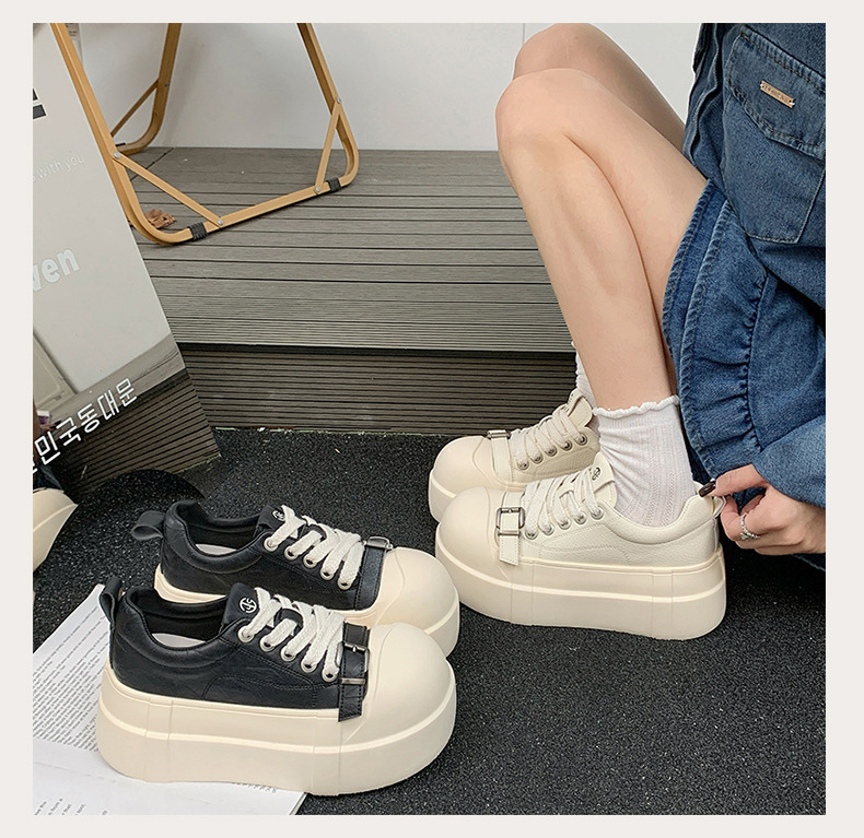 High-end Women's Sneakers With Thick Soles Height Increase, New Spring/autumn Model, Sporty And Casual, Super Popular_vogvips.com