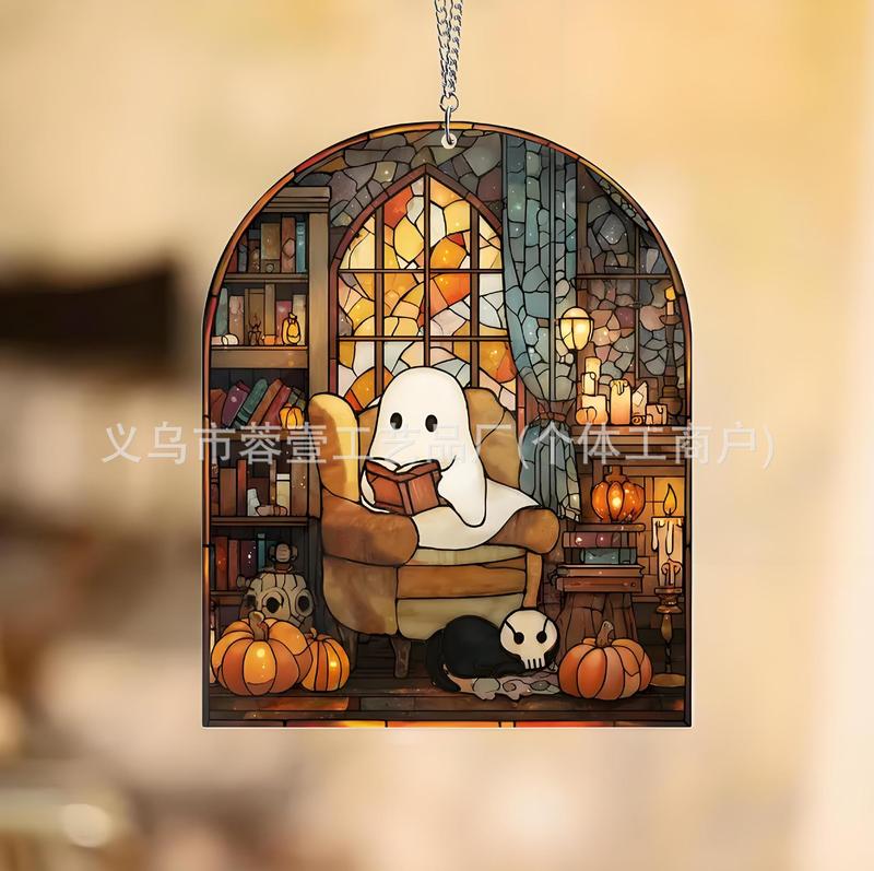 クロスボーダーかわいい小さなゴーストアクリルゴシックスタイルハロウィンお化け屋敷の装飾家の庭の装飾|undefined