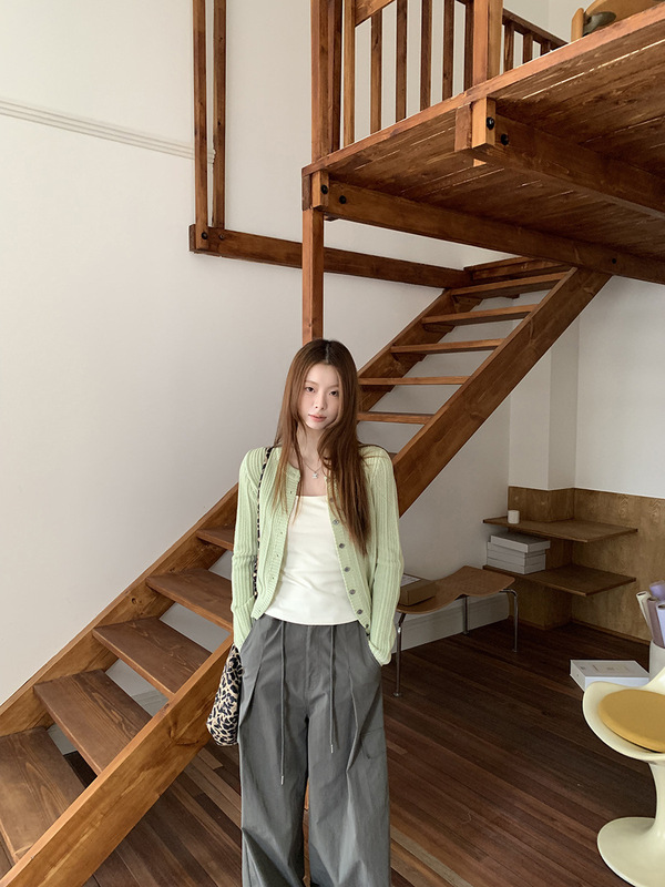 红人馆美式工装裤女2025新款秋季直筒阔腿裤低腰休闲裤慵懒风裤子|undefined