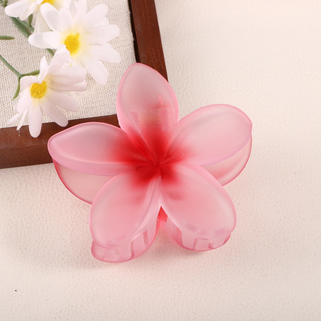Pinza para el Cabello Acrílica con Diseño Floral Elegante