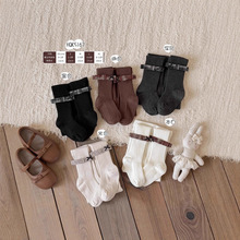 HQK5167秋季新款儿童打底裤宝宝纯色格子一字结连裤袜公主风裤子