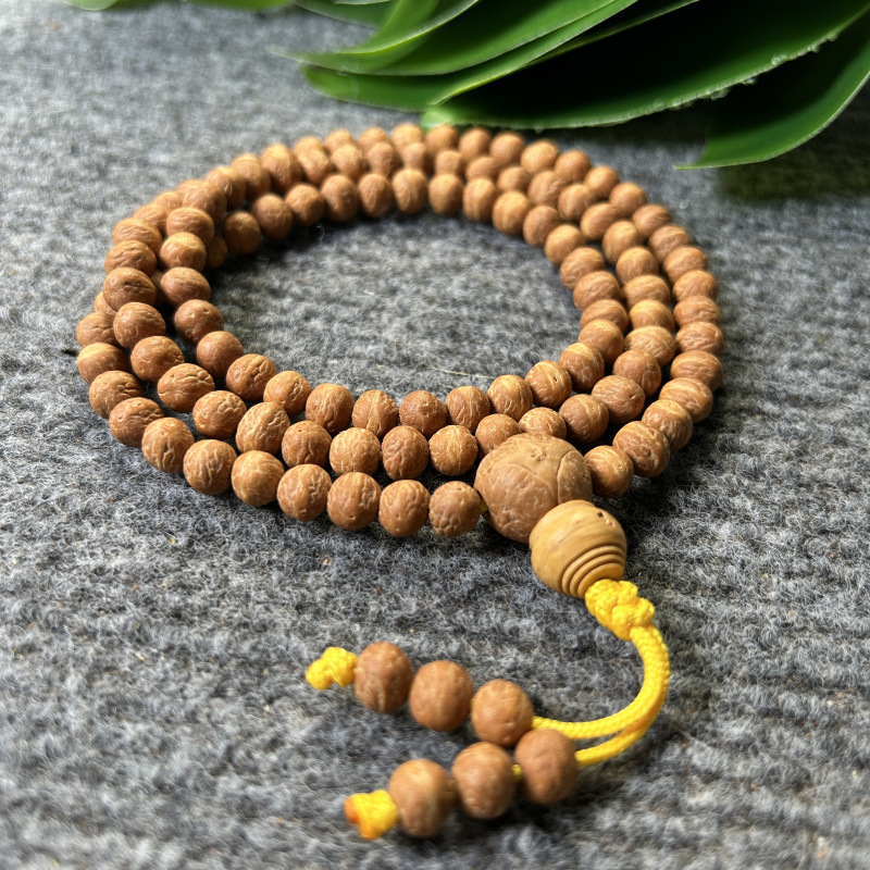 小鳳目菩提 108 オリジナル小鳳目仏珠ブレスレット国産鳳目菩提数珠赤皮 7mm8mm|undefined