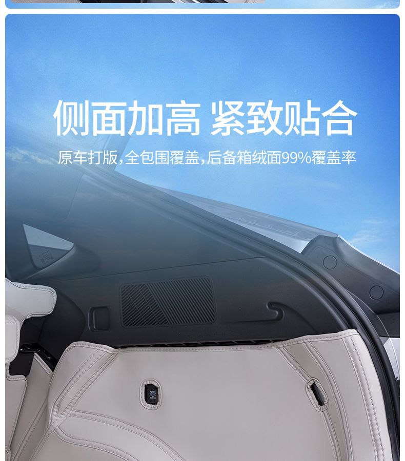 Suitable for Xpeng G6 Trunk Mat Surround G6 Interior Tpe Car Supplies Trunk Mat