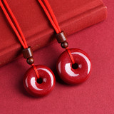 Натуральная природная руда, защитный амулет, пряжка, подвеска, цвета киновари, оптовые продажи