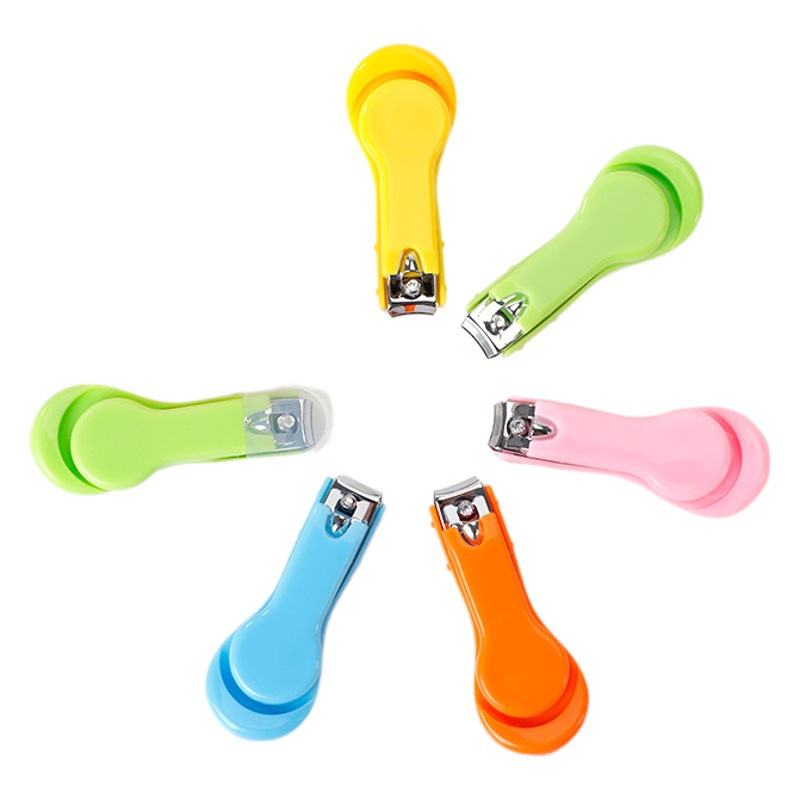 Baby Nail Clippers Candy Color Children's Special Anti-Pinch Lever Type Nail Clippers Baby Safety Nail Clippers Wholesale