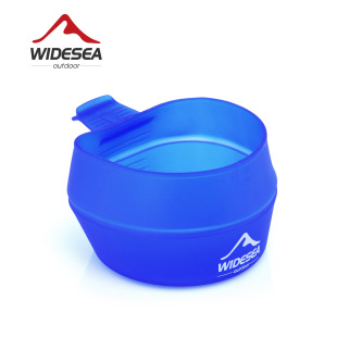 Widesea outdoor water Cup TPE environmental protection material camping water Cup 250ml foldable outdoor water Cup