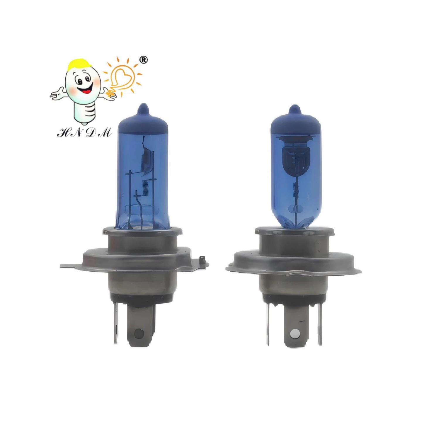 Автомобильная лампа H4 12V130/100W P43T с покрытием синий ультра-белый свет фар кварцевое стекло галогенная лампа