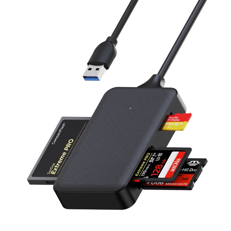 4 カード同期読み取り USB3.0 高速 SD/TF/MS/CF カードリーダーラップトップ多機能カードリーダー|undefined
